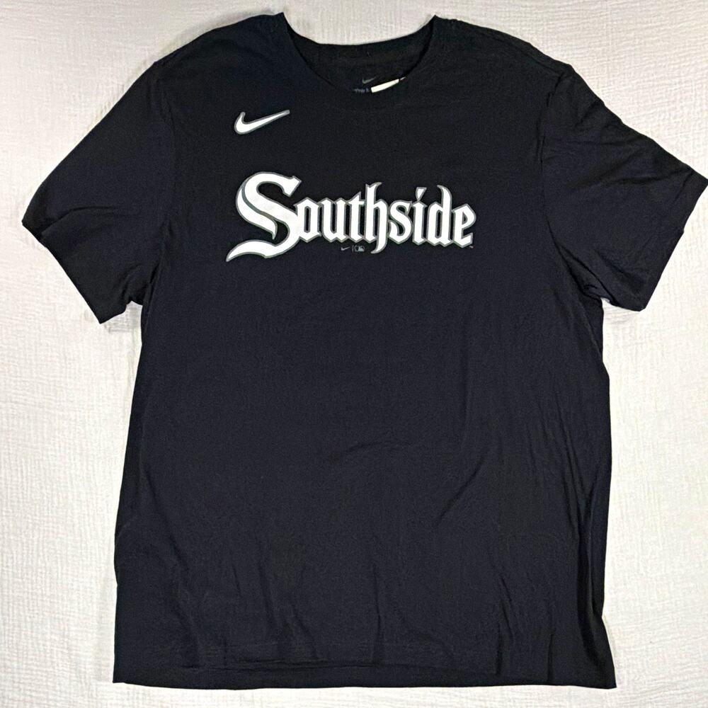 Nike The Nike Tee Southside Vaughn 25 MLB Graphic T-Shirt Black Men's XL